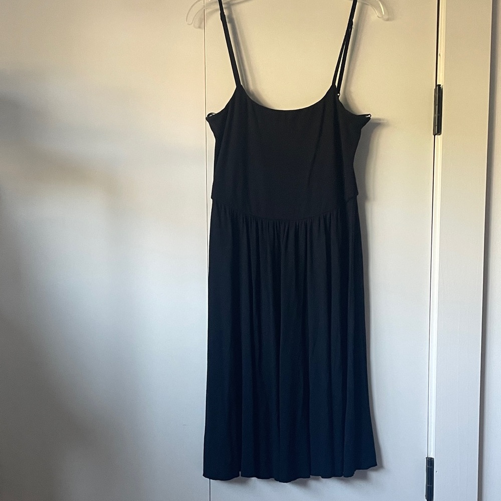 Michael Stars black jersey spaghetti strap dress